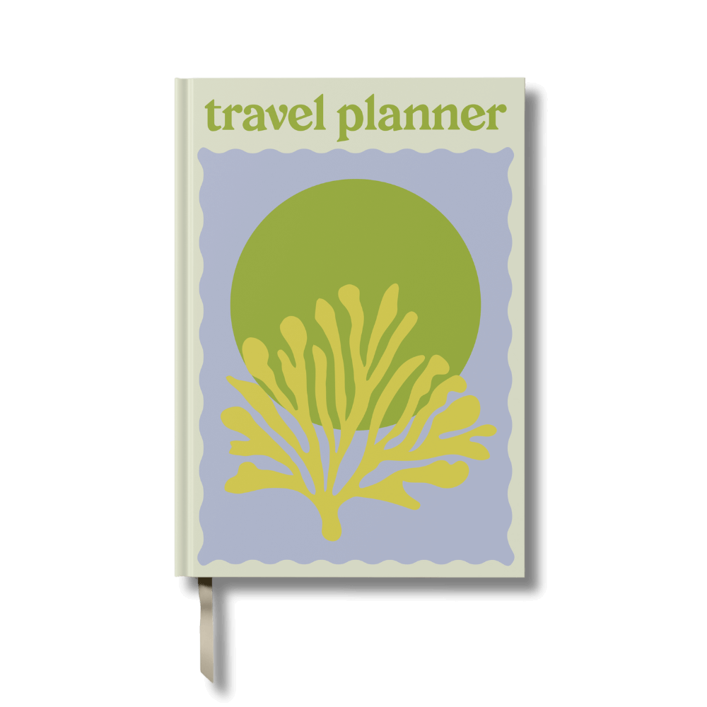 Travel Planner - A5 - Green Coral