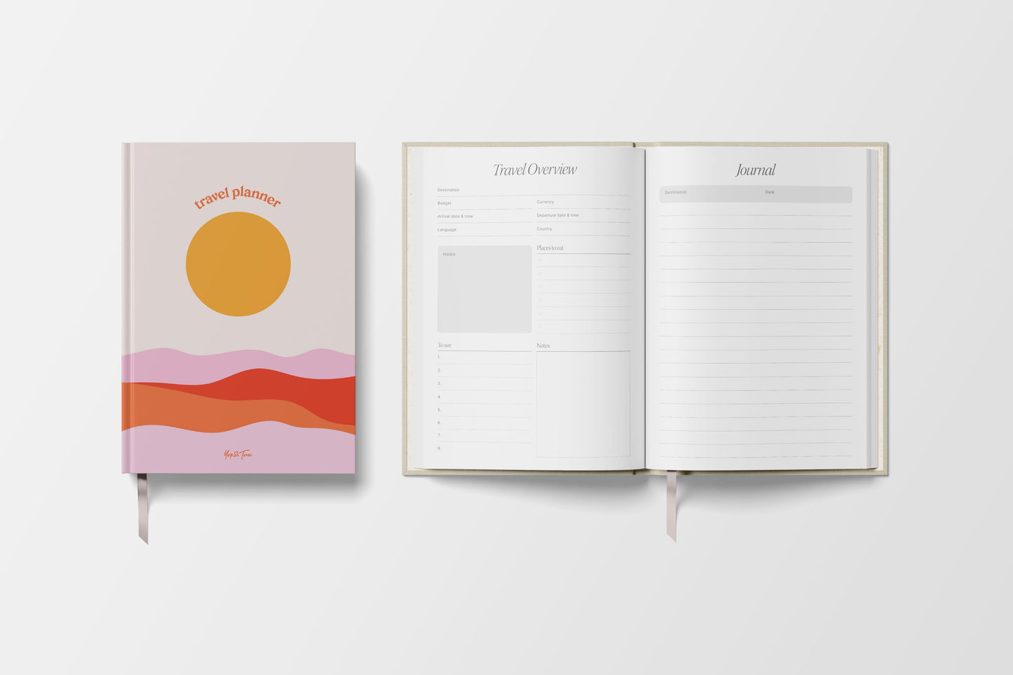 Travel Planner - A5 - Sunset Journeys