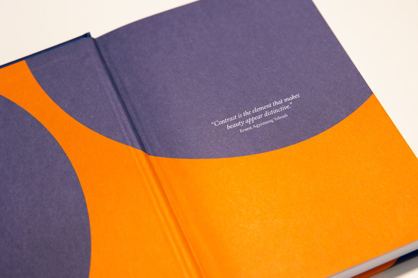 Contrast Navy & Orange A5 Dotted Notebook