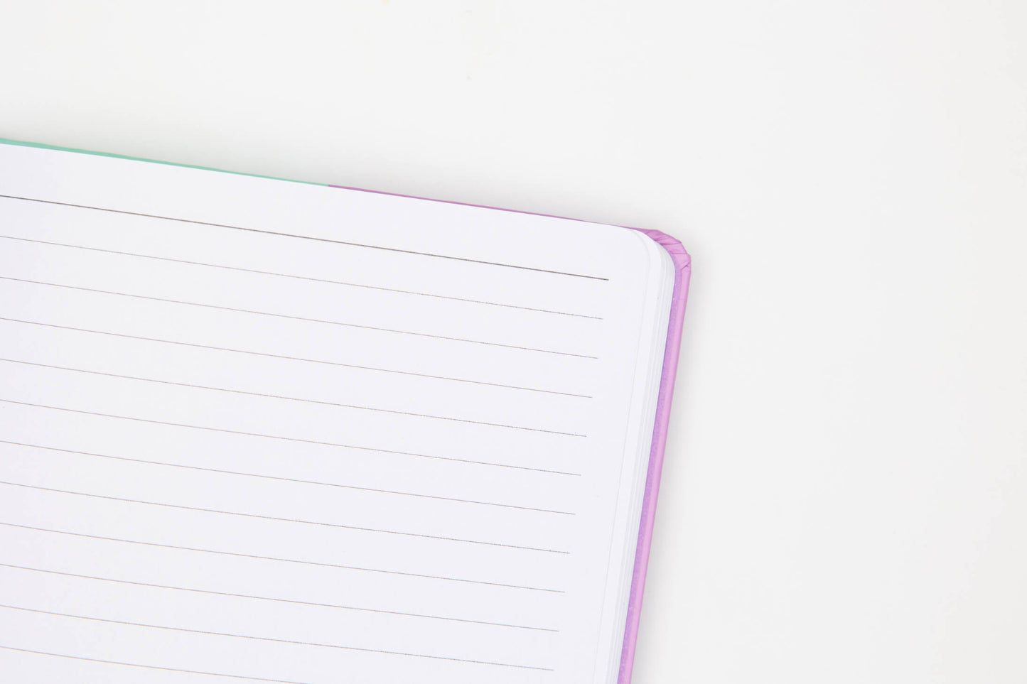 Contrast Lilac & Mint A5 Lined Notebook