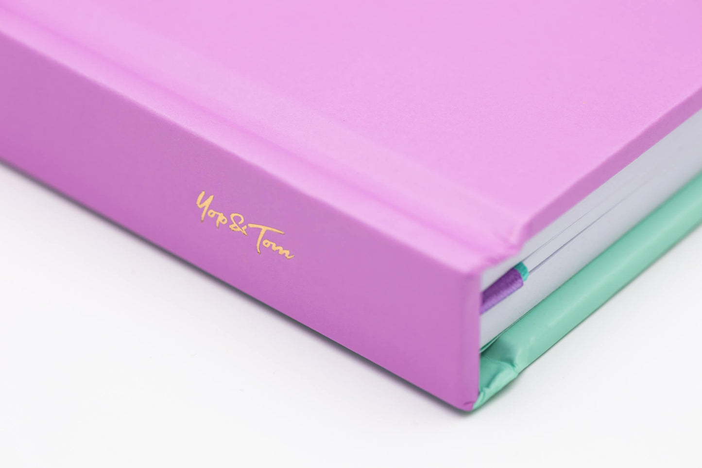 Contrast Lilac & Mint A5 Lined Notebook