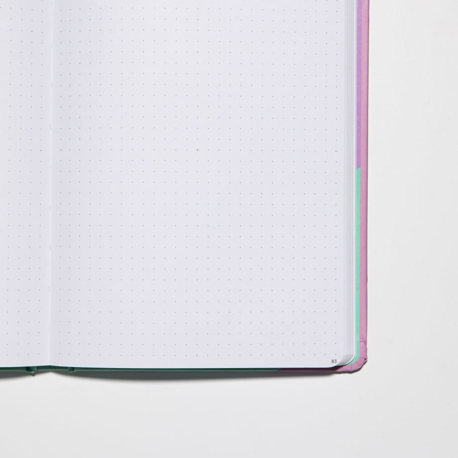 Contrast Red & Pink A5 Dotted Notebook