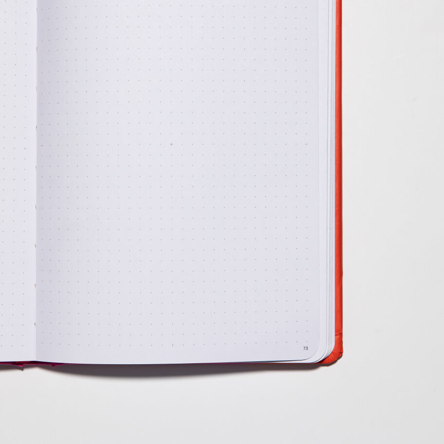 Contrast Navy & Orange A5 Dotted Notebook