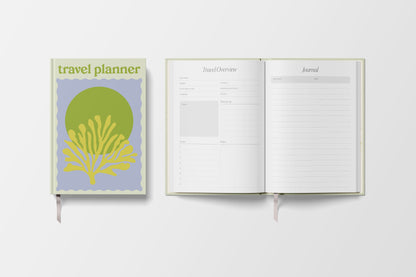 Travel Planner - A5 - Green Coral