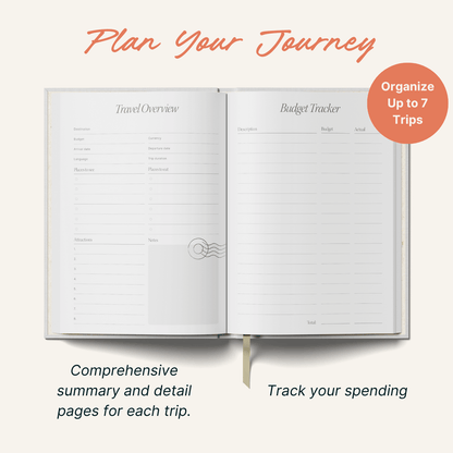 Travel Planner - A5 - Red Coral