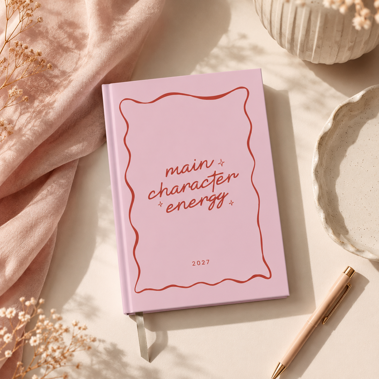 2027 A5 Weekly Planner – Main Character Energy
