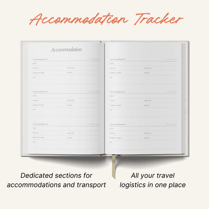 Travel Planner - A5 - Red Coral