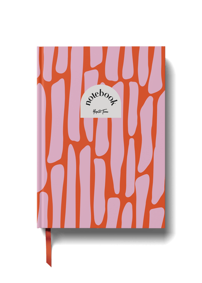 Lined Notebook (A5) - Pink Pebbles