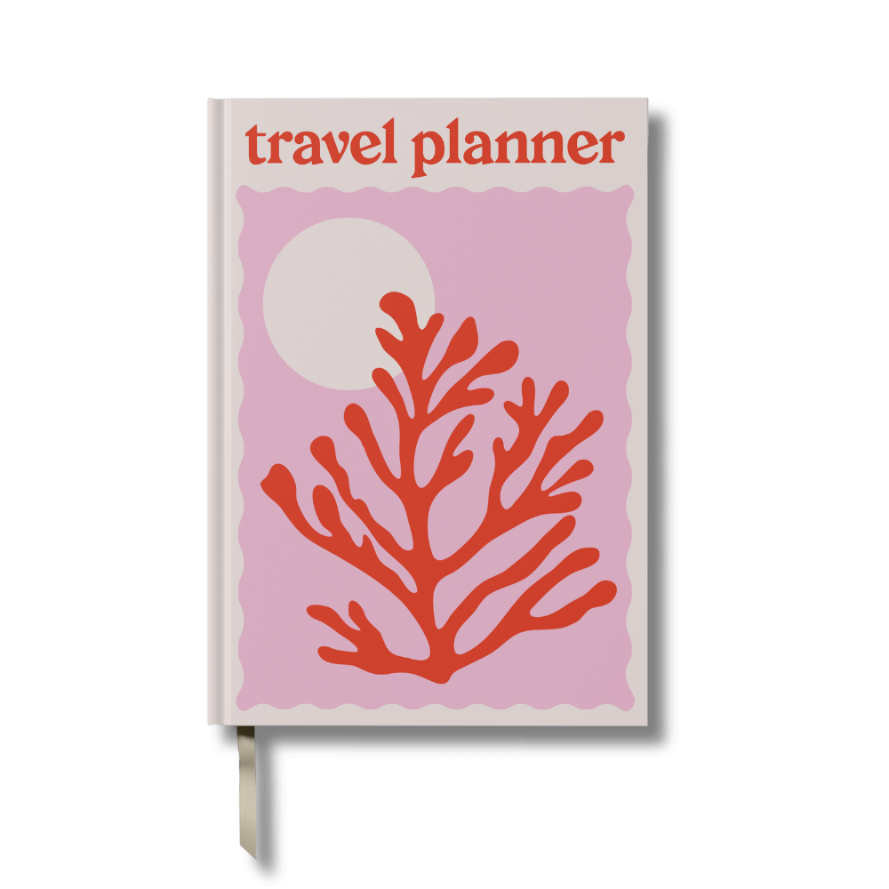 Travel Planner - A5 - Red Coral
