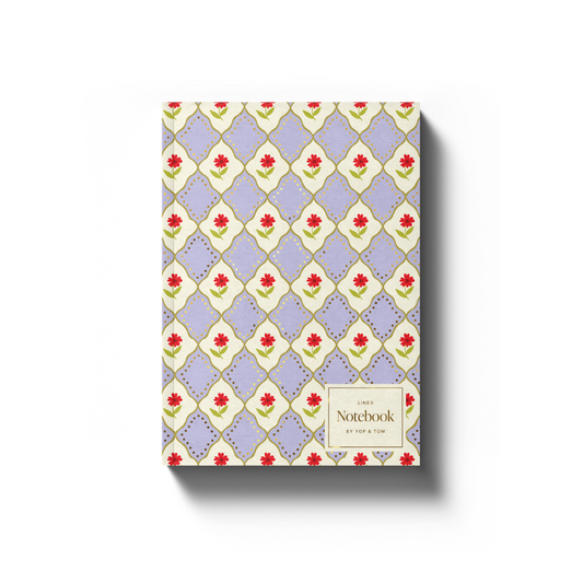 Softcover Lined Notebook - Lilac Flowers
