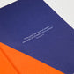 Contrast Lined Notebook (A5) - Navy & Orange