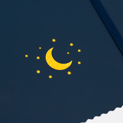 A5 Dotted Notebook - Moon and Stars