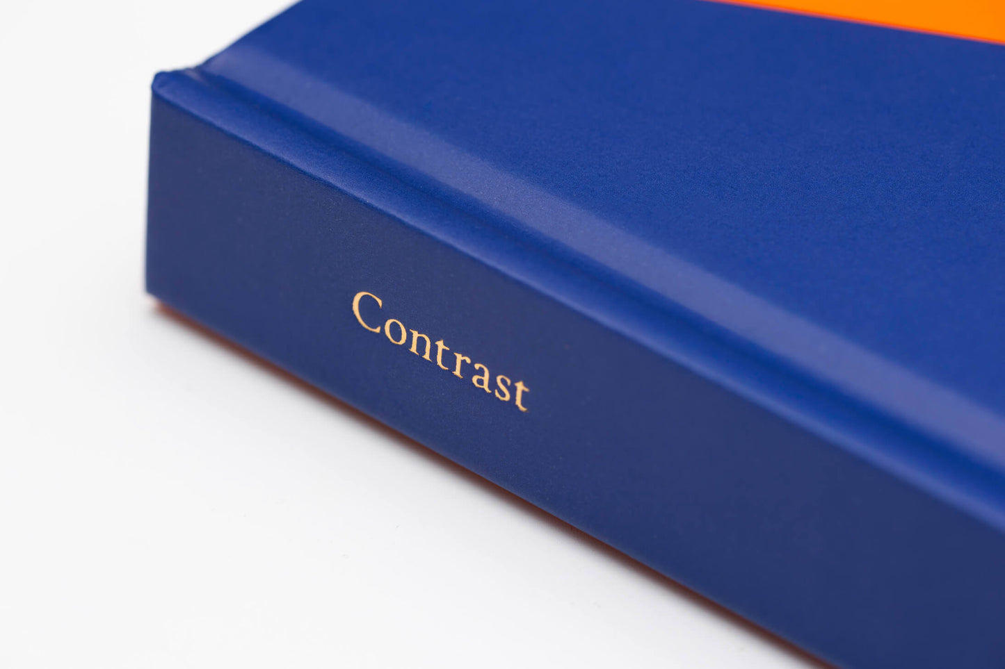 Contrast Lined Notebook (A5) - Navy & Orange